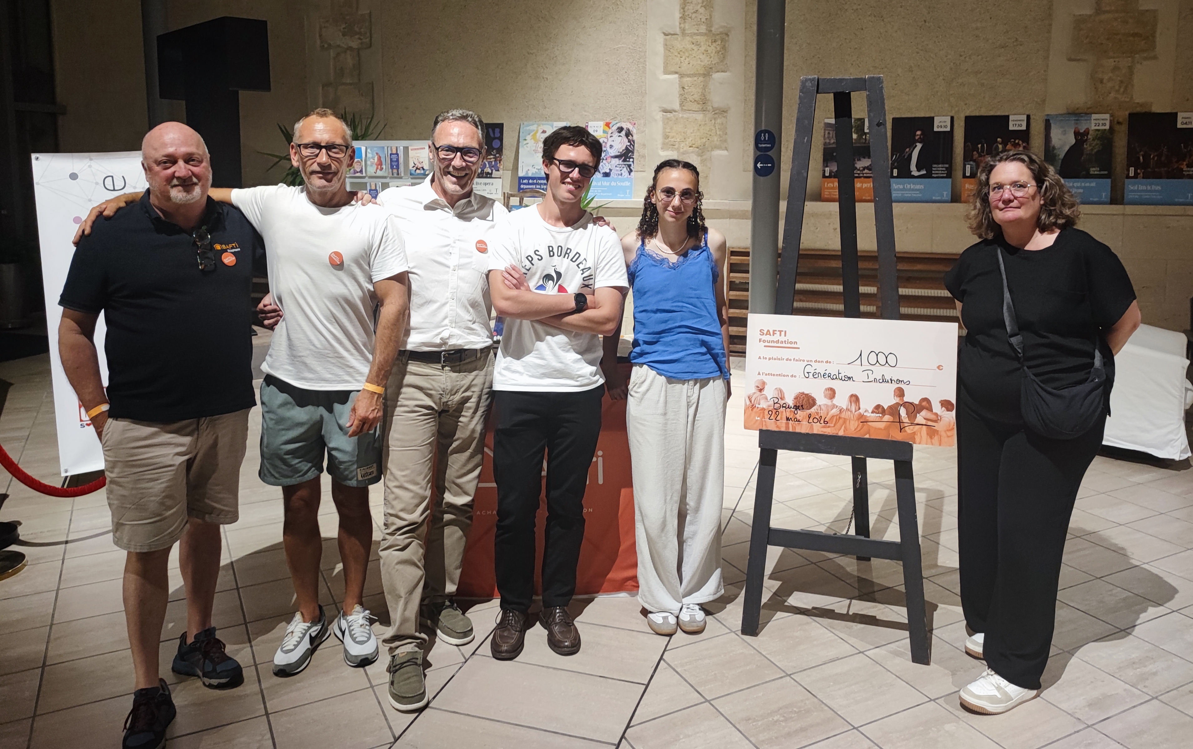 Concert solidaire Génération Inclusions Bruges mai 2026 — Antony Glaziou SAFTI